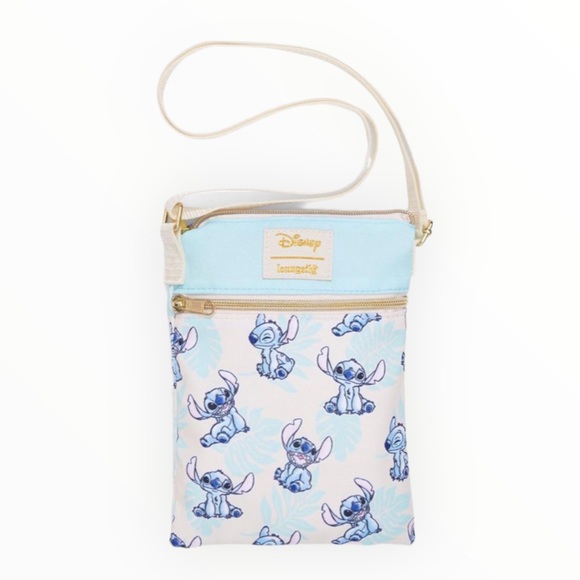 Loungefly Handbags - Loungefly Disney Lilo & Stitch Palm Leaves Passport Crossbody Bag